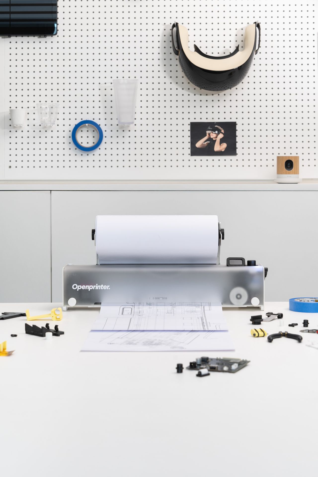open printer on desk